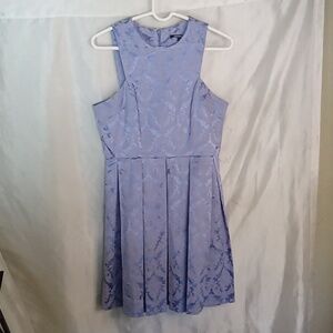 Gianni Bini floral periwinkle pleated dress size medium